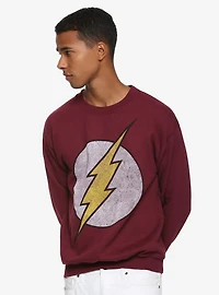 DC Comics The Flash Distressed Logo Sweatshirt
