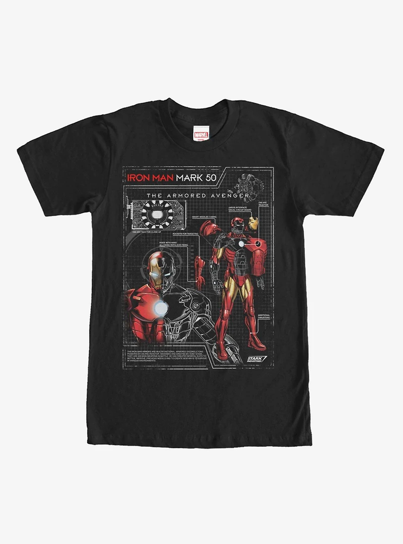 Marvel Iron Man Mark 50 T-Shirt