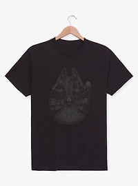Star Wars Millennium Falcon Outline T-Shirt