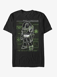 Disney Pixar Toy Story Buzz Lightyear Diagram T-Shirt