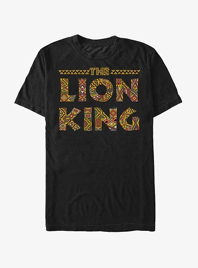 Disney The Lion King Tribal Print Logo T-Shirt