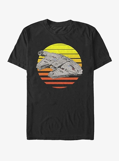 Star Wars Millennium Falcon Sunset T-Shirt