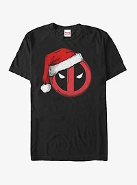Marvel Christmas Deadpool Santa Hat T-Shirt