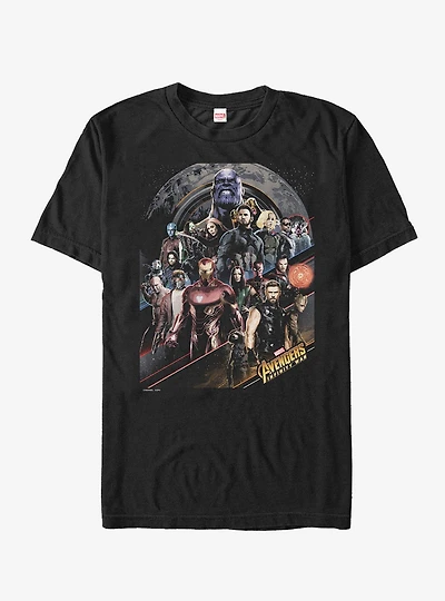 Marvel Avengers: Infinity War Character Scene T-Shirt