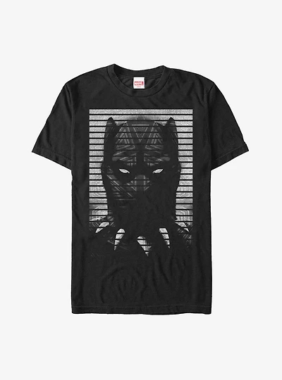 Marvel Black Panther Striped Profile T-Shirt