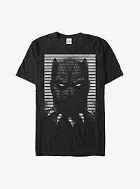 Marvel Black Panther Striped Profile T-Shirt