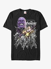Marvel Avengers: Infinity War Group Grayscale T-Shirt