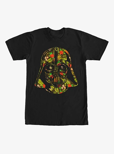 Star Wars Hawaiian Print Darth Vader Helmet T-Shirt