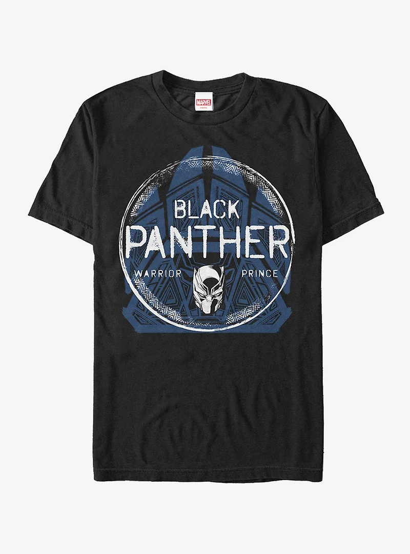 Marvel Black Panther Warrior Prince Pattern T-Shirt