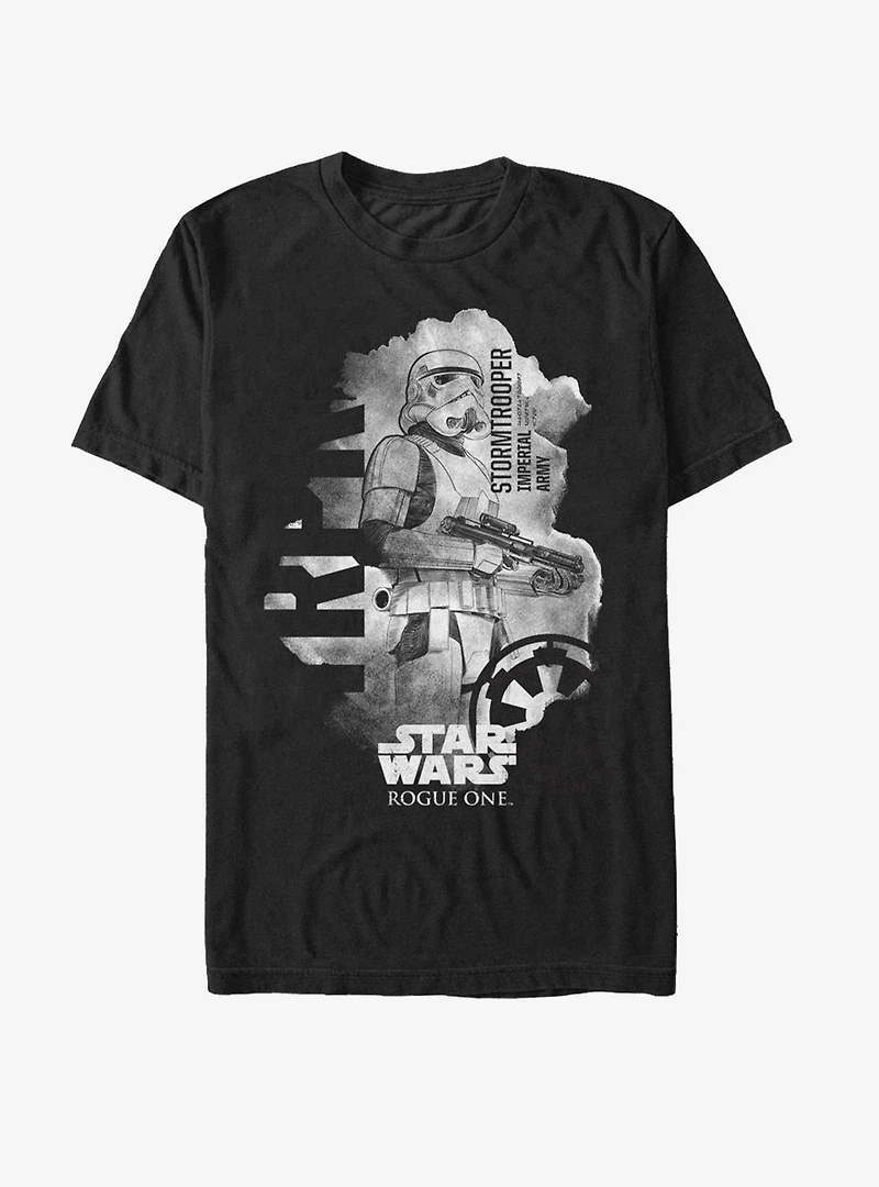 Star Wars Stormtrooper Ripped Page Print T-Shirt