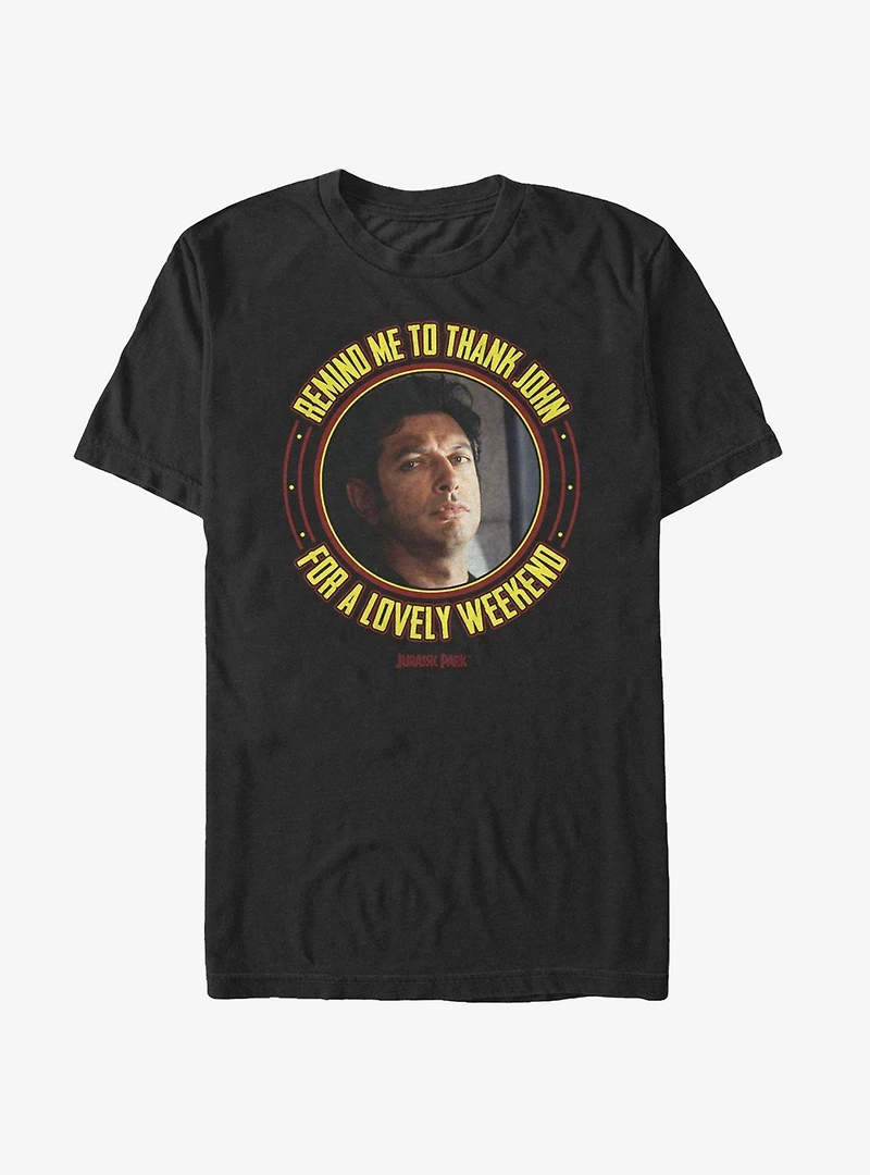 Jurassic Park Dr. Malcolm Lovely Weekend T-Shirt