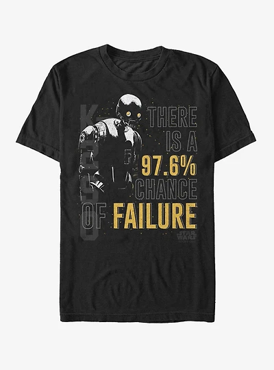 Star Wars K-2SO Chance of Failure T-Shirt