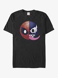 Marvel Venom Spider-Man Split Emoji T-Shirt