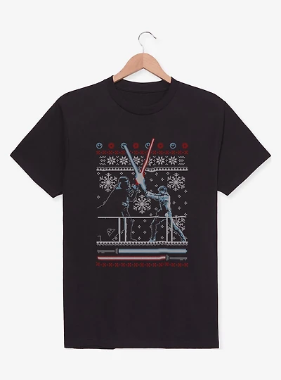 Star Wars Ugly Christmas Sweater Duel T-Shirt