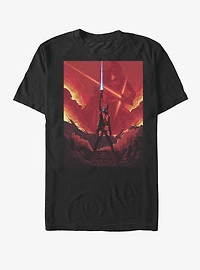 Star Wars Rey Lightsaber Flames T-Shirt