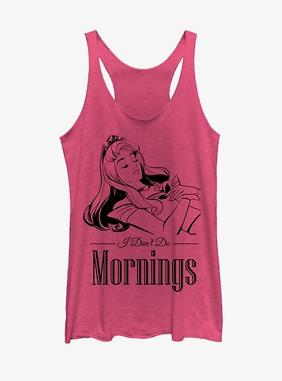 Disney Sleeping Beauty Aurora Don't Do Mornings Girls Tank