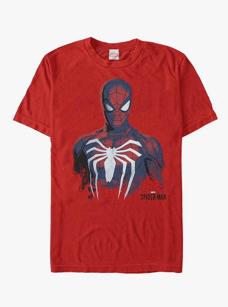 Marvel Gamerverse Spider-Man Paint Print T-Shirt