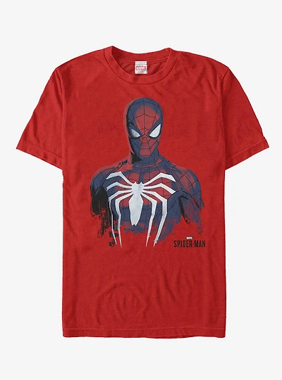 Marvel Gamerverse Spider-Man Paint Print T-Shirt