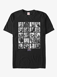 Marvel Future Fight Character Grayscale T-Shirt