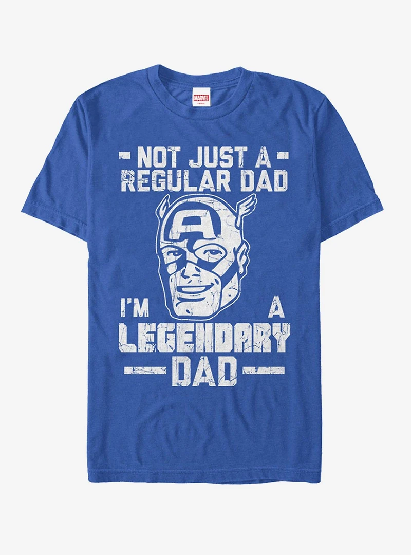 Marvel Captain America Legendary Dad Man T-Shirt