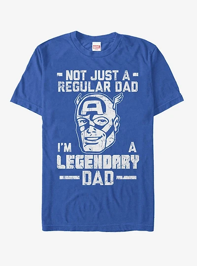 Marvel Captain America Legendary Dad Man T-Shirt