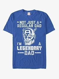 Marvel Captain America Legendary Dad Man T-Shirt