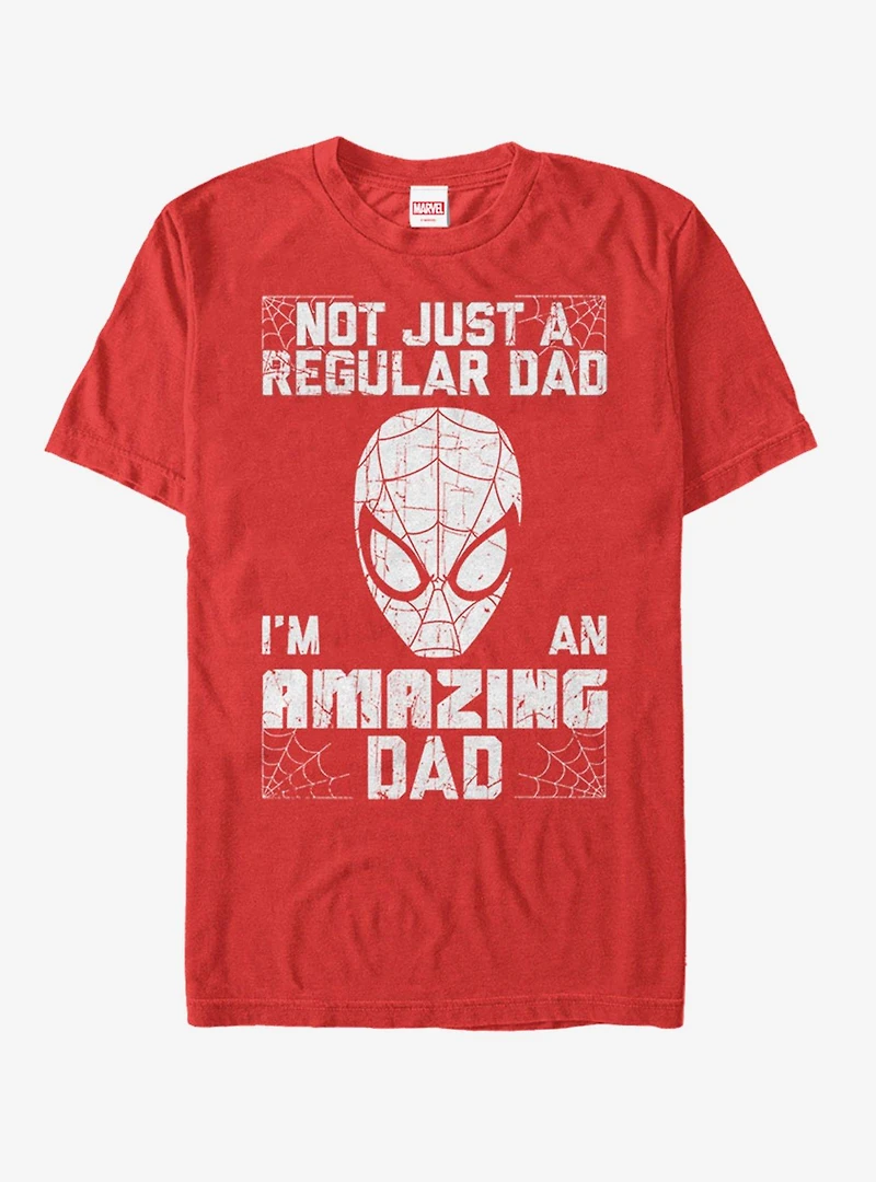 Marvel Father's Day Spider-Man Not Regular Dad T-Shirt