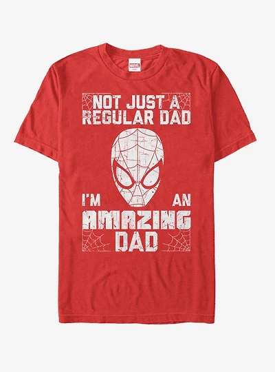Marvel Father's Day Spider-Man Not Regular Dad T-Shirt