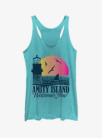 Jaws Amity Island Tourist Welcome Girls Tank