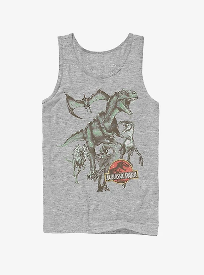 Vintage Dinosaur Stampede Tank
