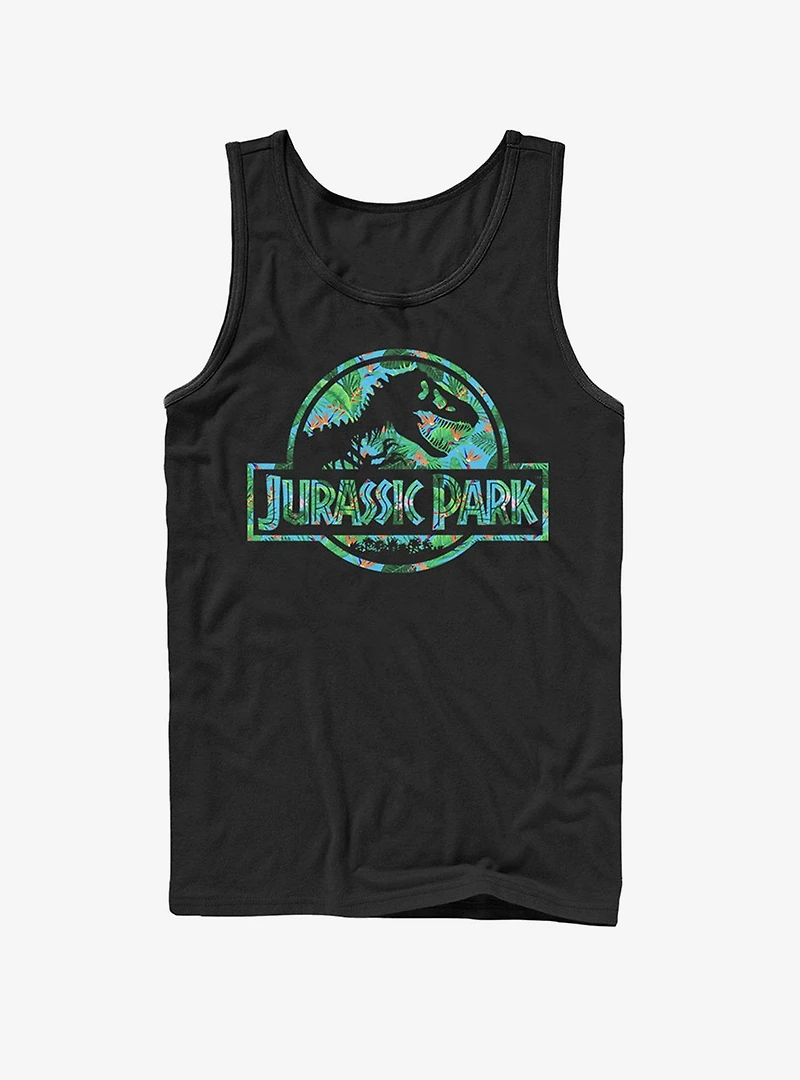 Floral T Rex Logo Tank
