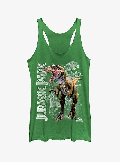 Raptor Dino Shadows Girls Tank