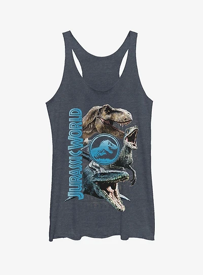 Jurassic World Fallen Kingdom Dinosaur Montage Girls Tank