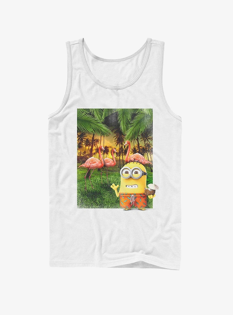 Minion Flamingo Vacation Tank