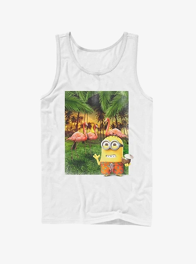 Minion Flamingo Vacation Tank