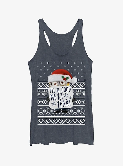 Christmas Good Minion Girls Tank