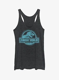 Jurassic World Fallen Kingdom Glitch Logo Girls Tank