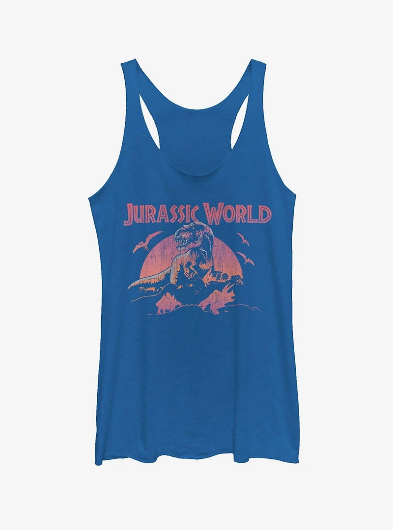 Retro T. Rex Silhouette Girls Tank