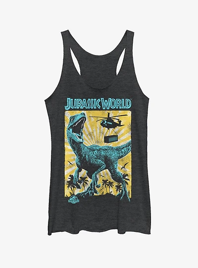 Jurassic World Fallen Kingdom Helicopter Capture Girls Tank