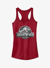 Jurassic World Fallen Kingdom Logo Girls Tank