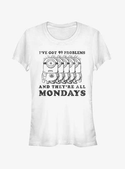 Minion Monday Problems Girls T-Shirt
