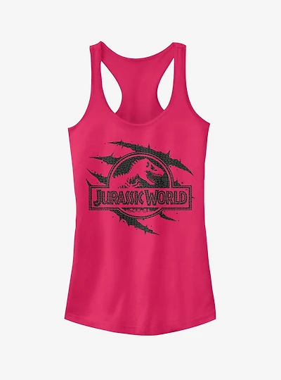 Jurassic World Fallen Kingdom Logo Scales Slash Girls Tank