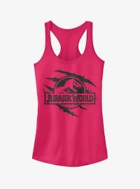 Jurassic World Fallen Kingdom Logo Scales Slash Girls Tank
