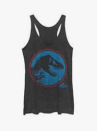 Retro T. Rex Circle Girls Tank
