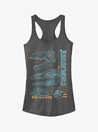 Jurassic World Fallen Kingdom Fossil Skulls Girls Tank