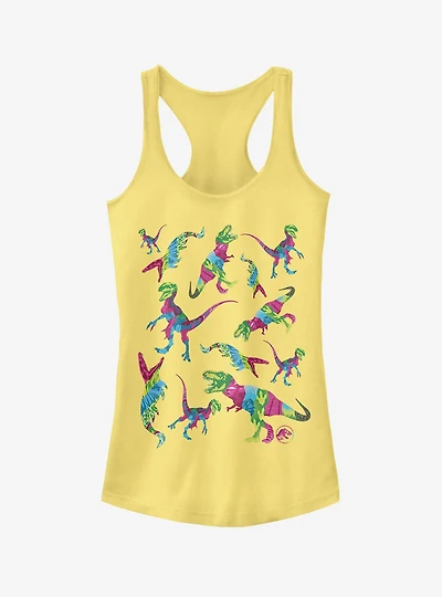 Jurassic World Fallen Kingdom Rainbow Dinosaurs Girls Tank