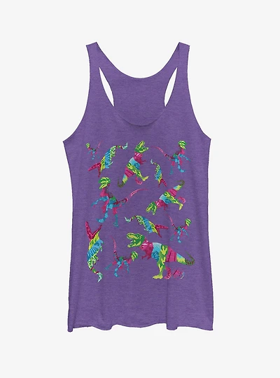 Jurassic World Fallen Kingdom Rainbow Dinosaurs Girls Tank