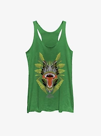 Dinosaur Jungle Grin Girls Tank