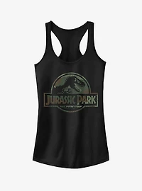 Dark Camo Logo Girls Tank