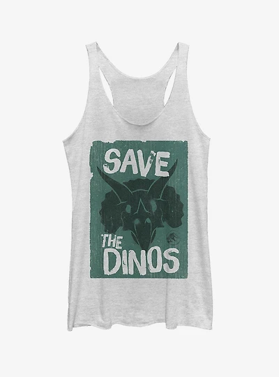 Jurassic World Fallen Kingdom Save the Dinos Cartoon Girls Tank